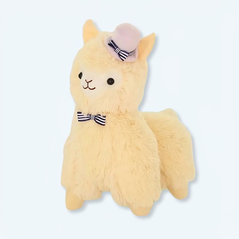 Peluche lama violet doux enfant câlin collection animale 35cm La compagnie de la peluche