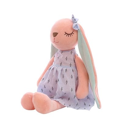 Peluche lapin aux longues oreilles 35CM / Bleu