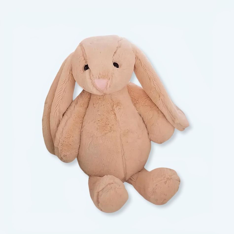 Peluche lapin beige Kawaii doux et câlin pour enfants La compagnie de la peluche
