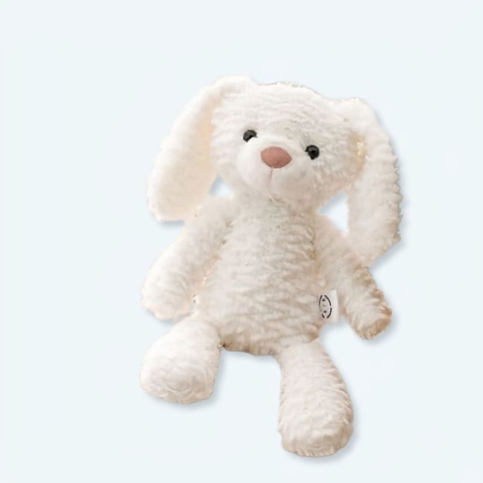 Peluche lapin blanc doux câlin enfant univers tendre La compagnie de la peluche