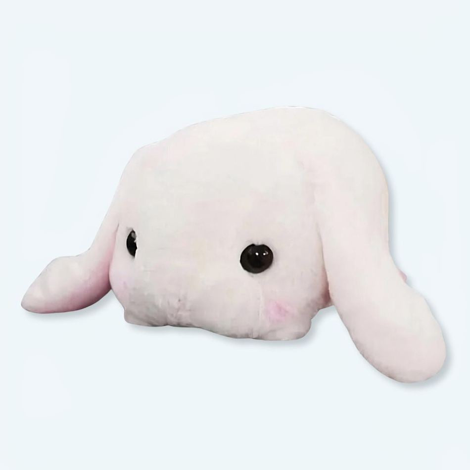 Peluche lapin blanc doux câlin pour chambre enfant La compagnie de la peluche