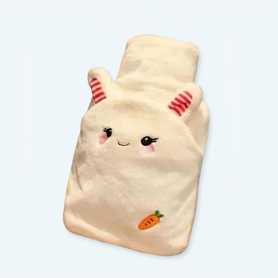 Peluche lapin bouillote douce carotte réchauffante hiver 1000-ml La compagnie de la peluche