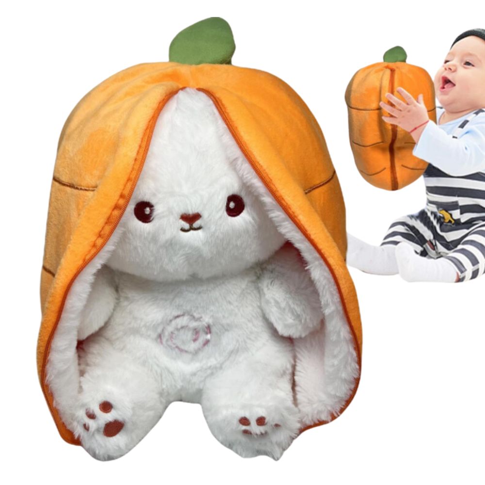 Peluche lapin carotte mélodie douce sommeil apaisant La compagnie de la peluche