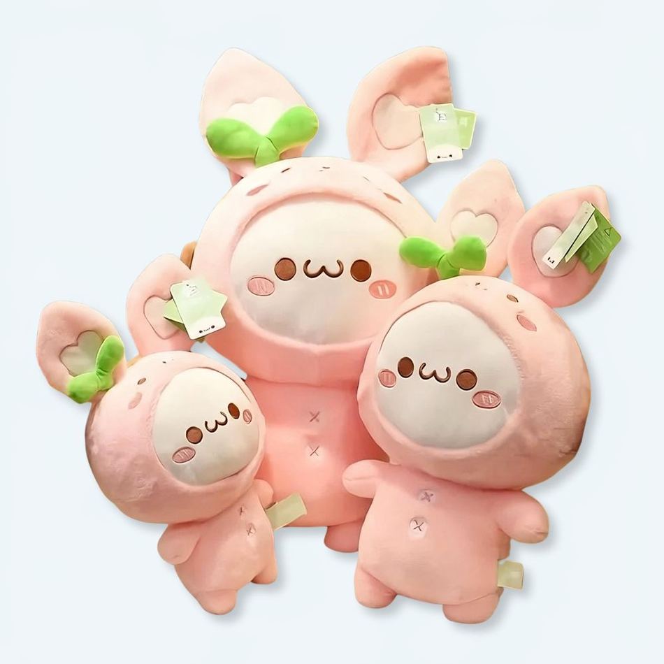 Peluche lapin doux enfant joyeux chambre amusement 30cm La compagnie de la peluche