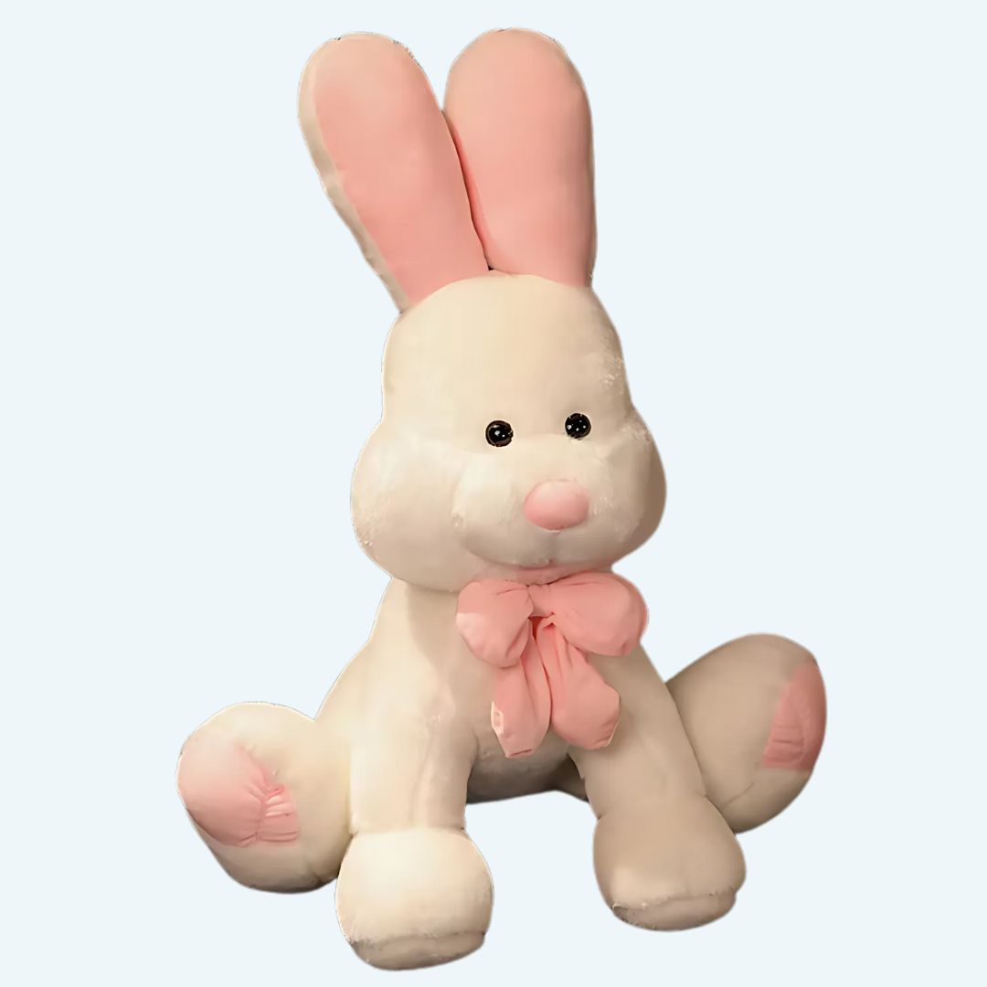 Peluche lapin géant blanc doux câlin enfant chambre La compagnie de la peluche