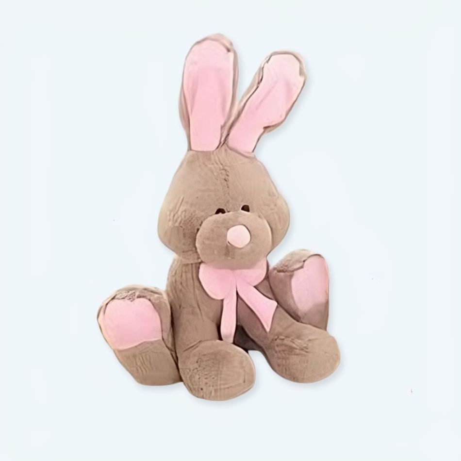 Peluche lapin géant marron doux pour câlins enfant 50cm La compagnie de la peluche