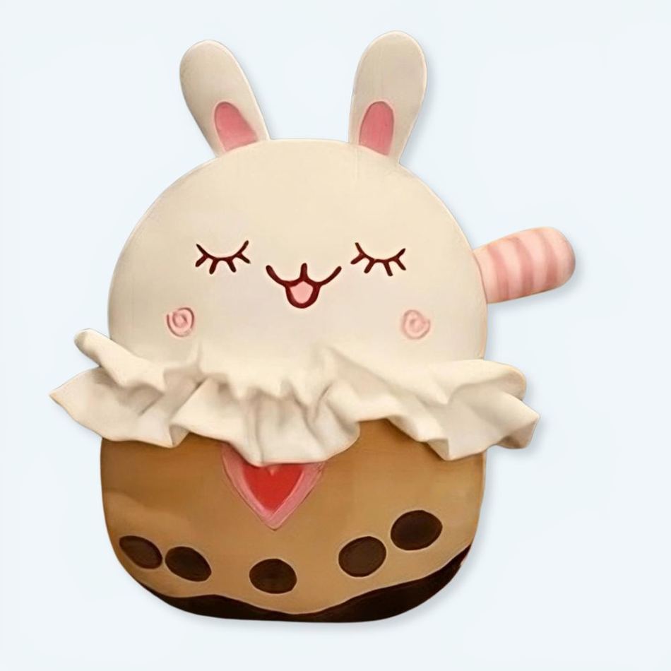 Peluche lapin joyeux doux compagnon enfant câlin La compagnie de la peluche