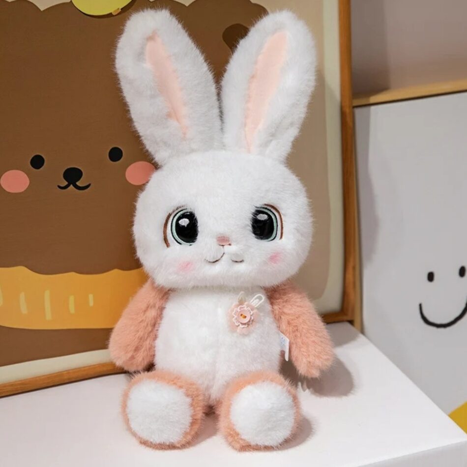 Peluche lapin kawaii ultra-douce pour câlins enfants 40-cm La compagnie de la peluche