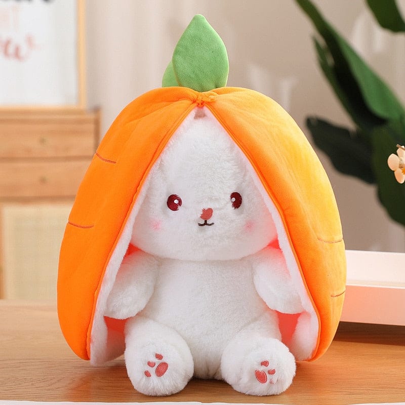 Peluche lapin qui se transforme Carotte