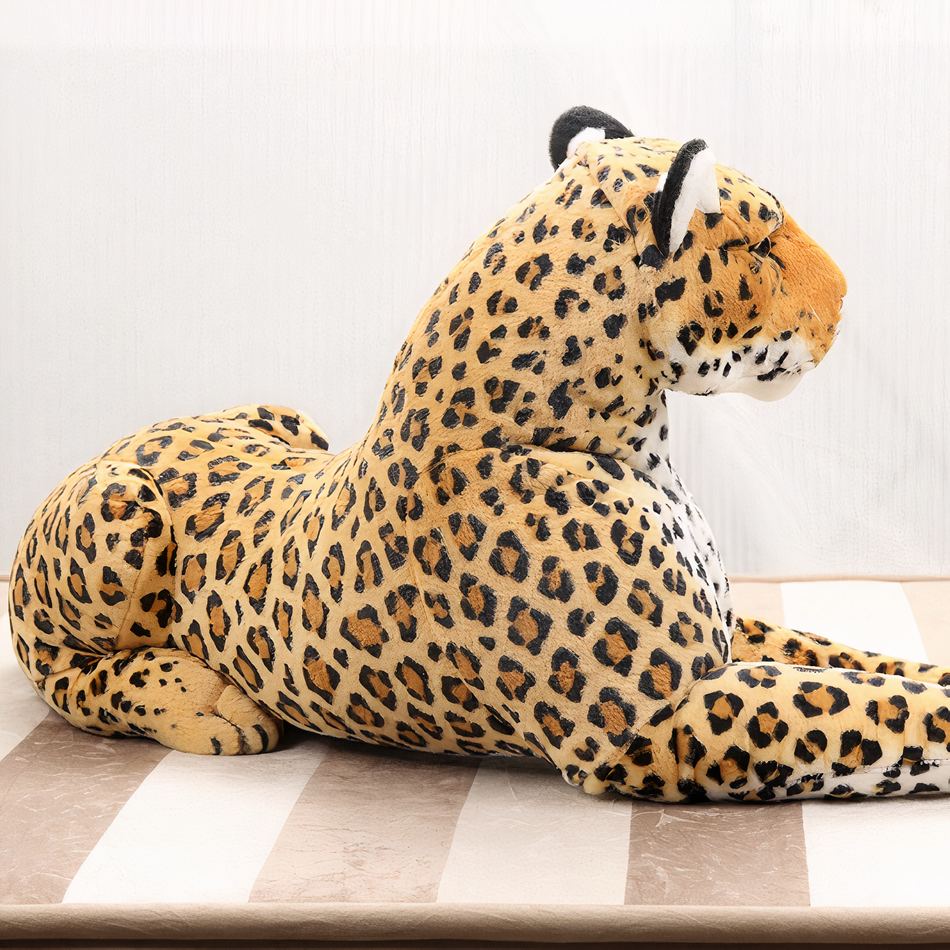 Peluche Léopard géant doux enfant jungle câlin La compagnie de la peluche