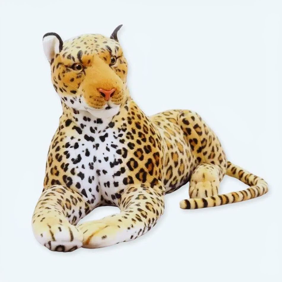 Peluche Léopard géant doux enfant jungle câlin La compagnie de la peluche