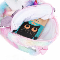 Peluche licorne argenté sac à dos magique doux enfant La compagnie de la peluche