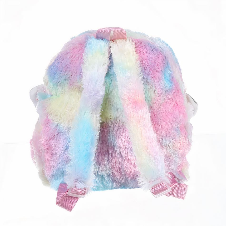 Peluche licorne argenté sac à dos magique doux enfant La compagnie de la peluche
