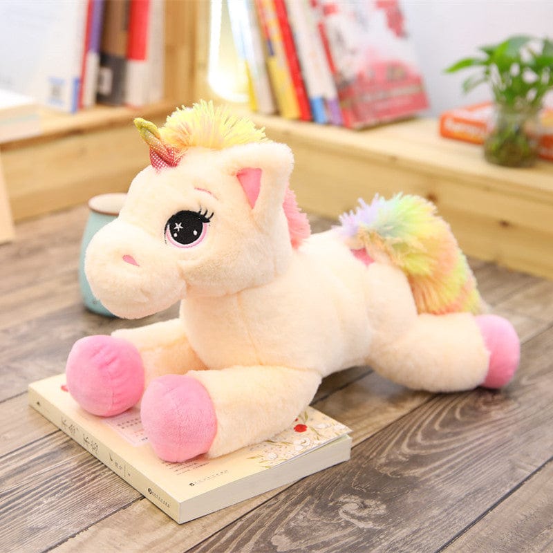 Peluche licorne avec des étoiles dans les yeux Rose / 40cm