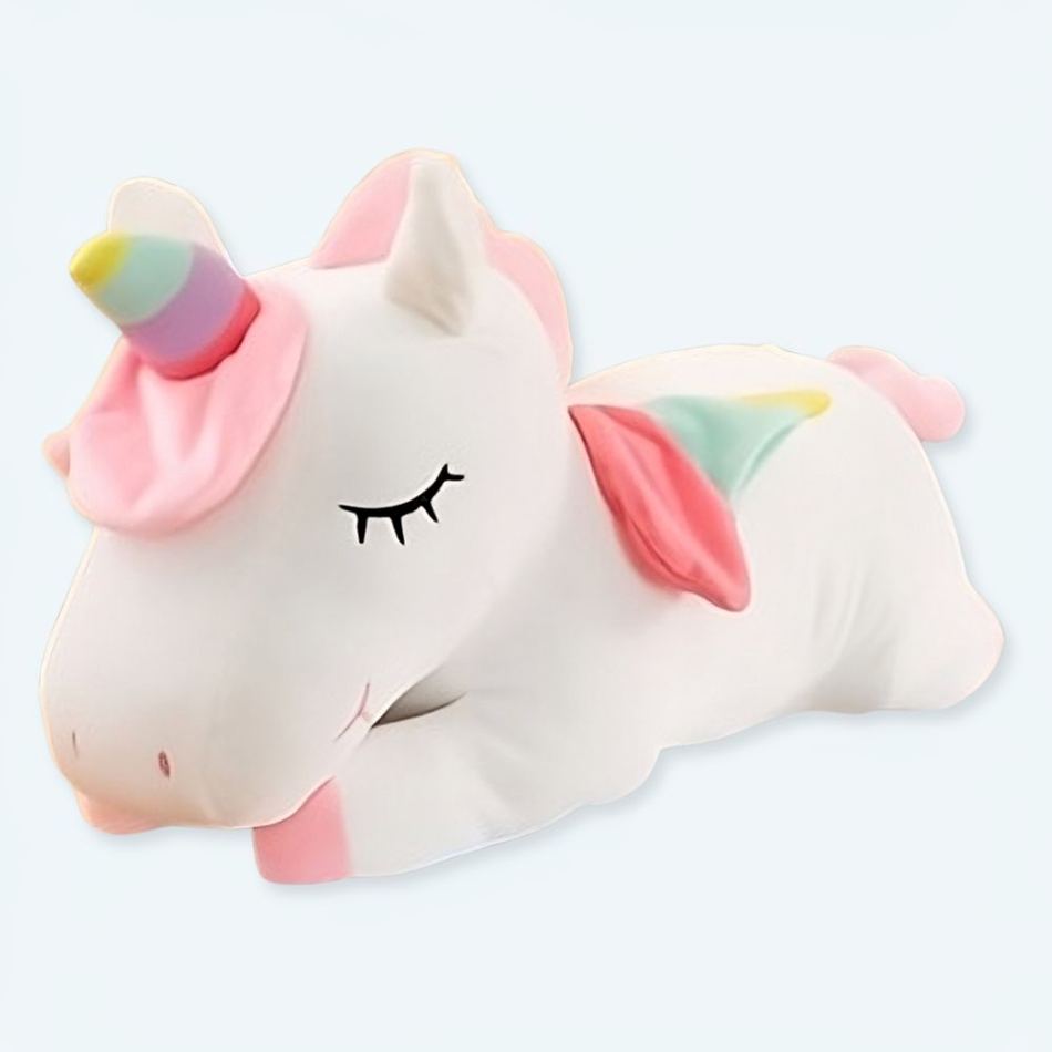 Peluche licorne Blanche douce magique enfant rêve 30cm La compagnie de la peluche