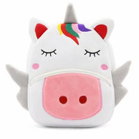 Peluche licorne blanche sac à dos doux enfant magique La compagnie de la peluche