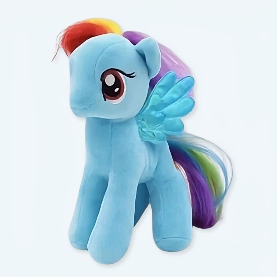 Peluche licorne bleue douce féerique pour enfant rêveur La compagnie de la peluche