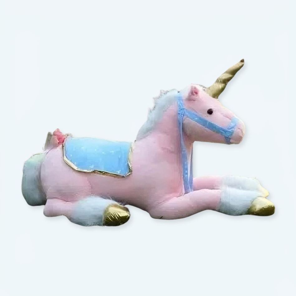 Peluche licorne cheval rose doux câlin enfant rêveur La compagnie de la peluche