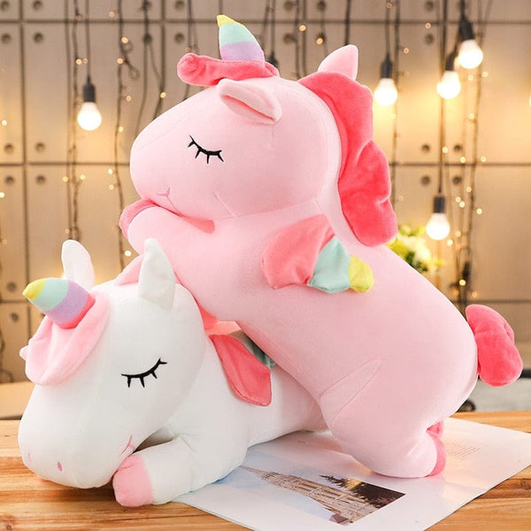 Peluche licorne moelleuse et douce