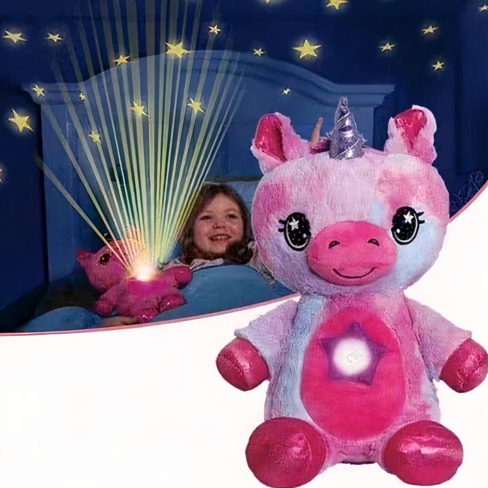 Peluche licorne rose douce enfant chambre magique La compagnie de la peluche