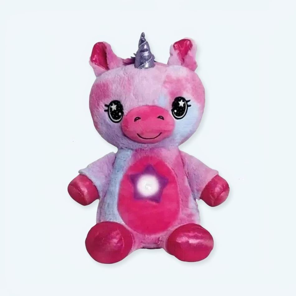 Peluche licorne rose douce enfant chambre magique La compagnie de la peluche