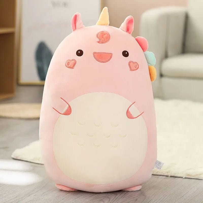 Peluche licorne squishmallow rose et souriante 45cm