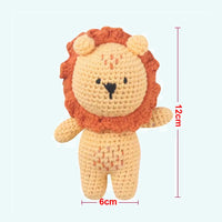 Peluche lion crochet doux safari forêt tropicale lion La compagnie de la peluche