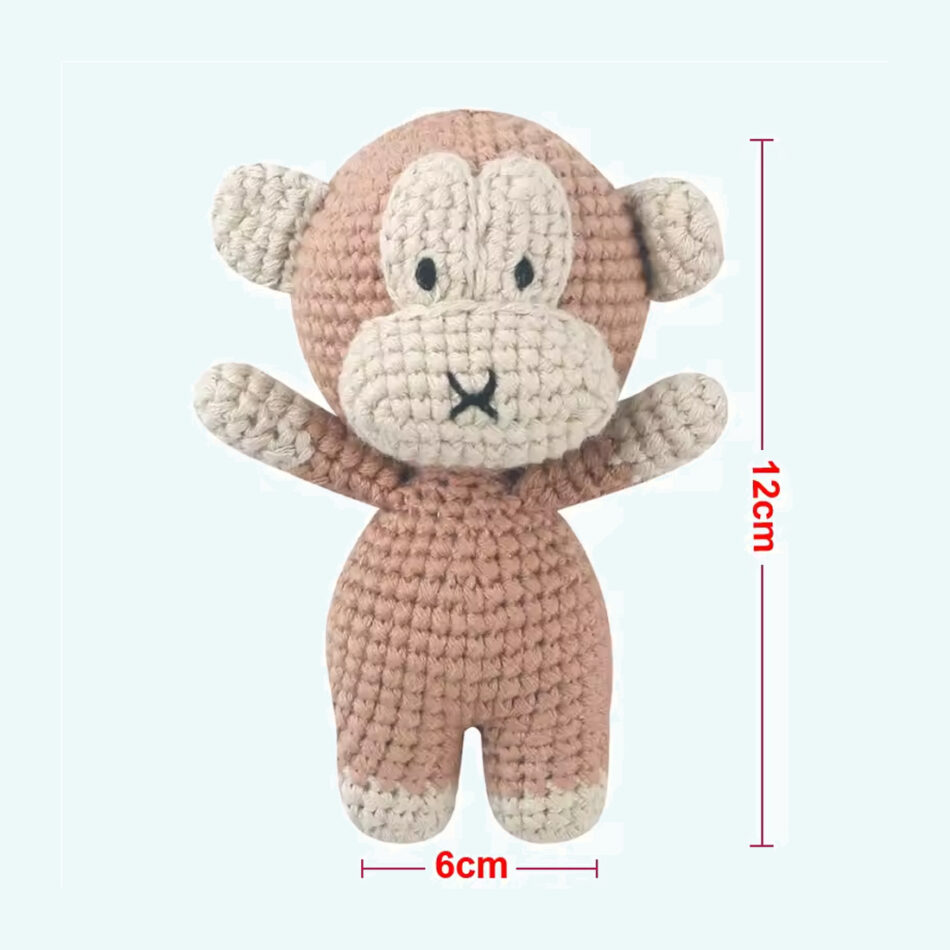 Peluche lion crochet doux safari forêt tropicale singe La compagnie de la peluche
