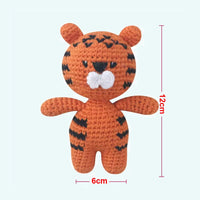 Peluche lion crochet doux safari forêt tropicale tigre La compagnie de la peluche