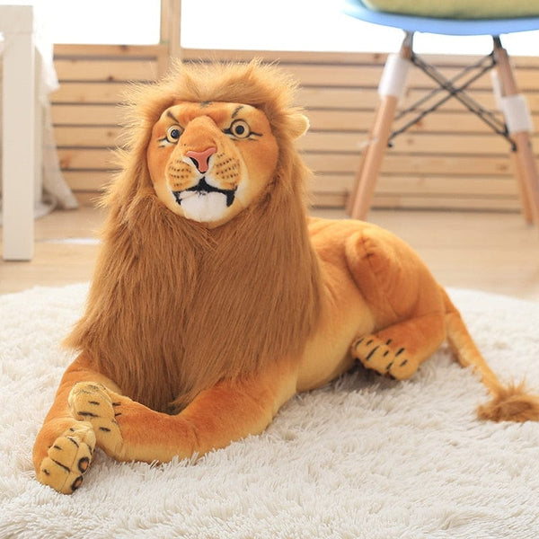 Peluche lion géant à la grande crinière 30cm