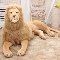 Peluche lion géant doux safari chambre enfant La compagnie de la peluche
