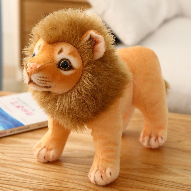 Peluche lion petit à la crinière douce 23cm / Debout
