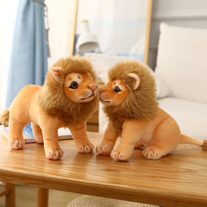 Peluche lion petit à la crinière douce
