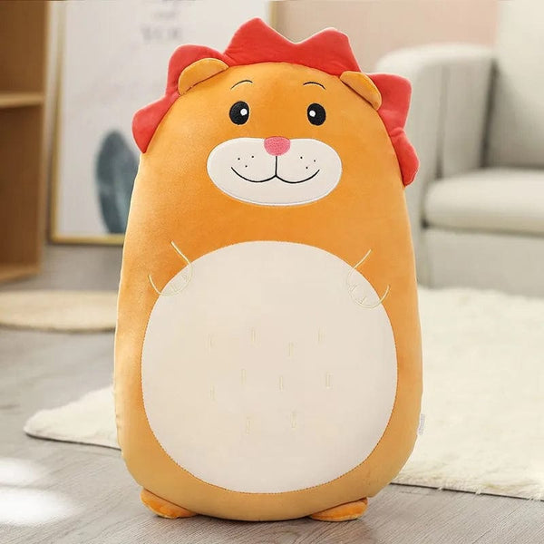 Peluche lion squishmallow à la crinière rouge 45cm