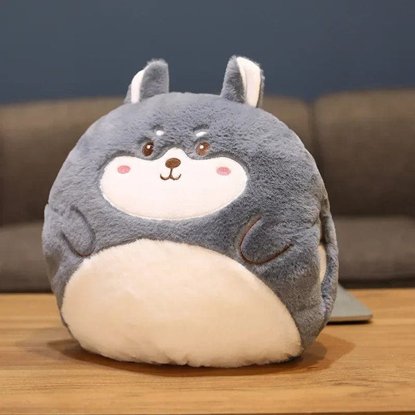 Peluche loup squishmallow réchauffe main