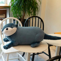 Peluche loutre coloré Bleu / 40cm