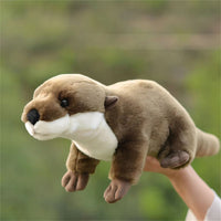 Peluche loutre réaliste douce câline pour enfant La compagnie de la peluche