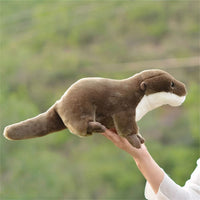 Peluche loutre réaliste douce câline pour enfant La compagnie de la peluche