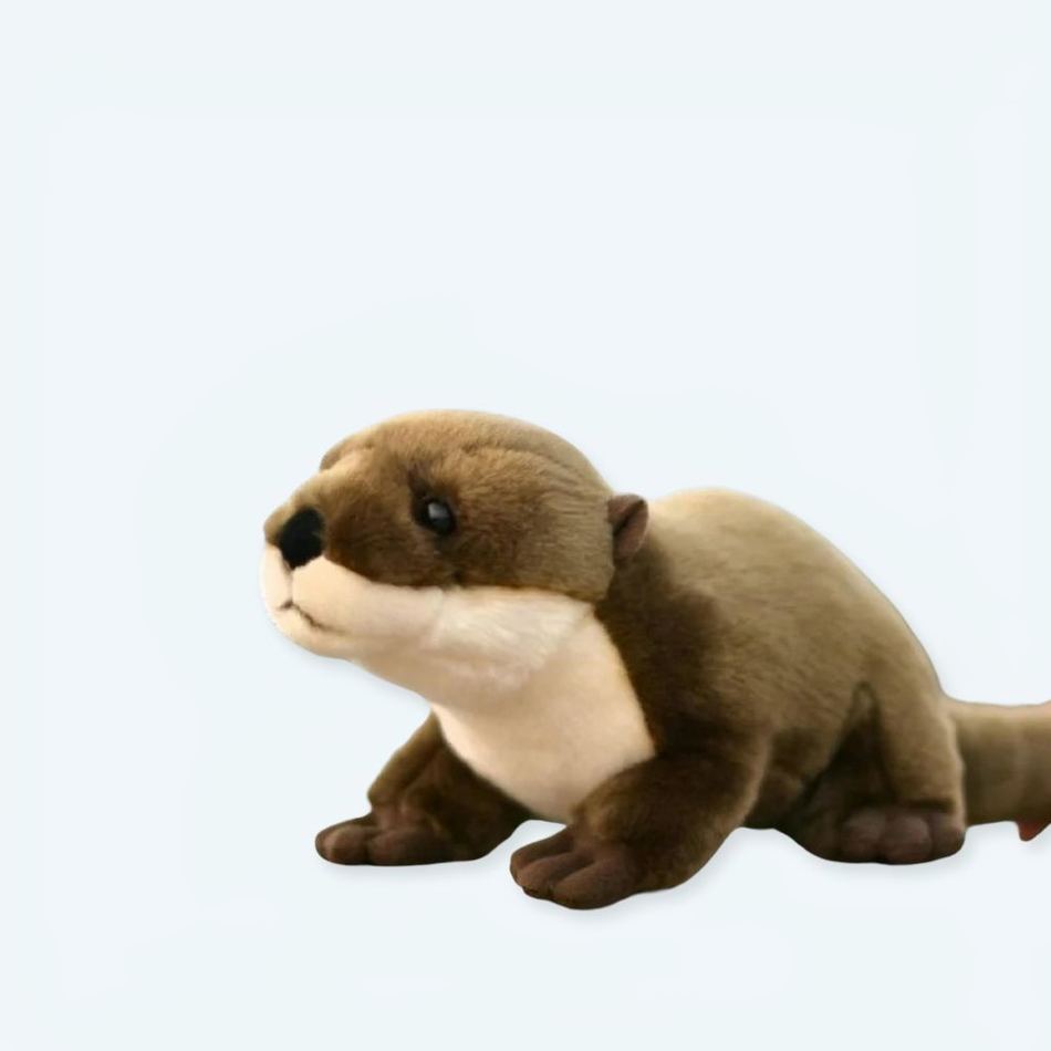 Peluche loutre réaliste douce câline pour enfant La compagnie de la peluche