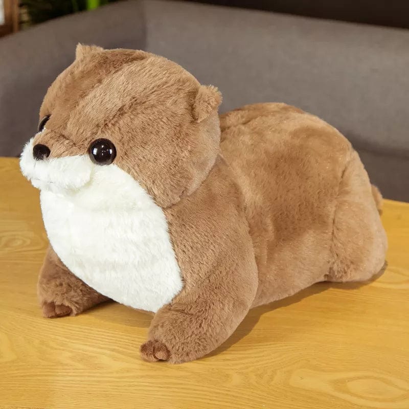 Peluche loutre toute douce Marron foncé / 50cm