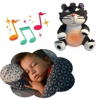 Peluche Lucifer chat musical doux et apaisant La compagnie de la peluche
