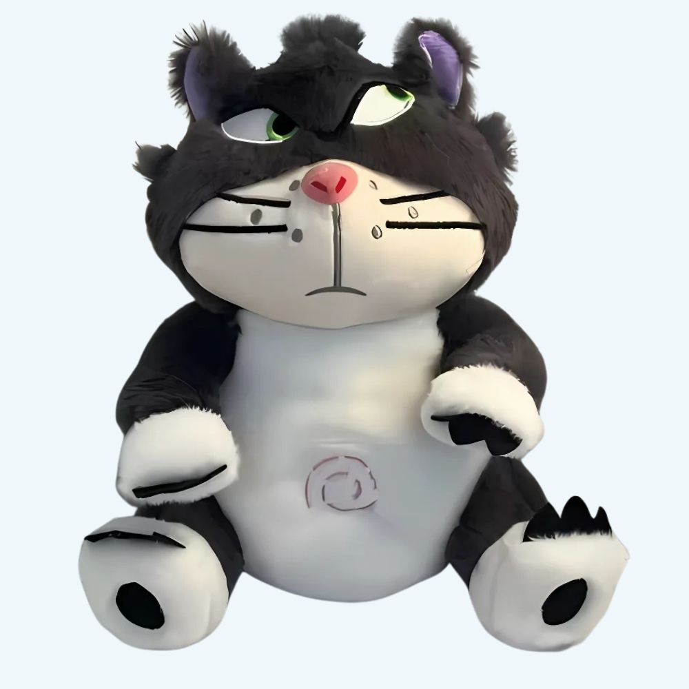 Peluche Lucifer chat musical doux et apaisant La compagnie de la peluche
