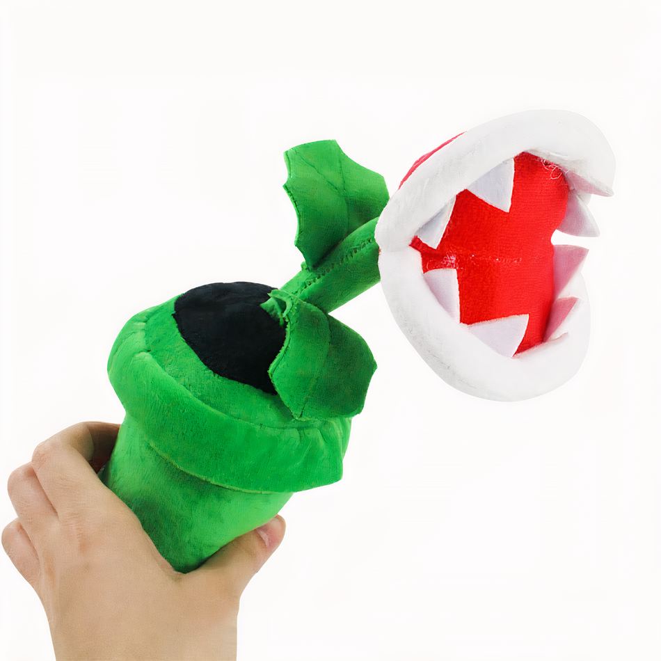 Peluche Mario plante carnivore douce colorée amusante La compagnie de la peluche