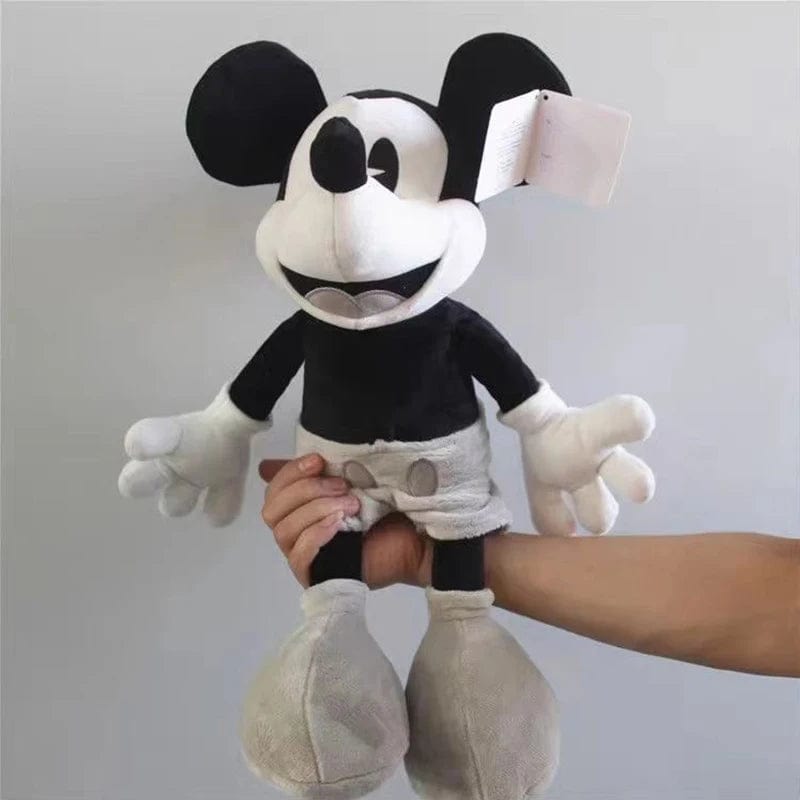 Peluche Mickey Mouse en noir et blanc