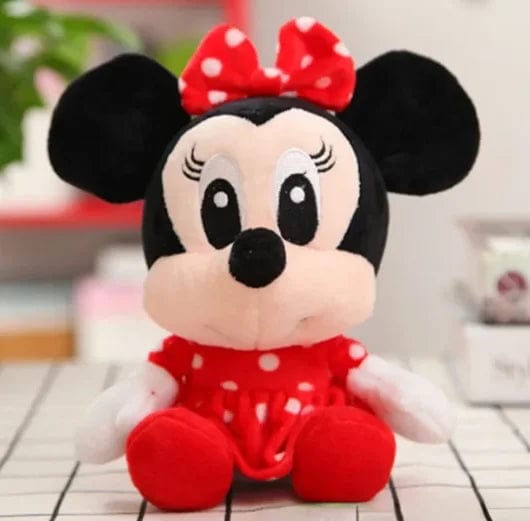 Peluche Minnie Mouse mini tenue rouge
