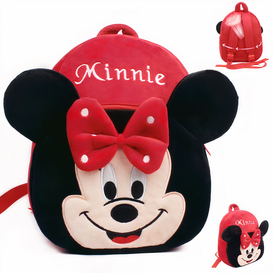 Peluche Minnie sac à dos doux enfant Disney magique La compagnie de la peluche