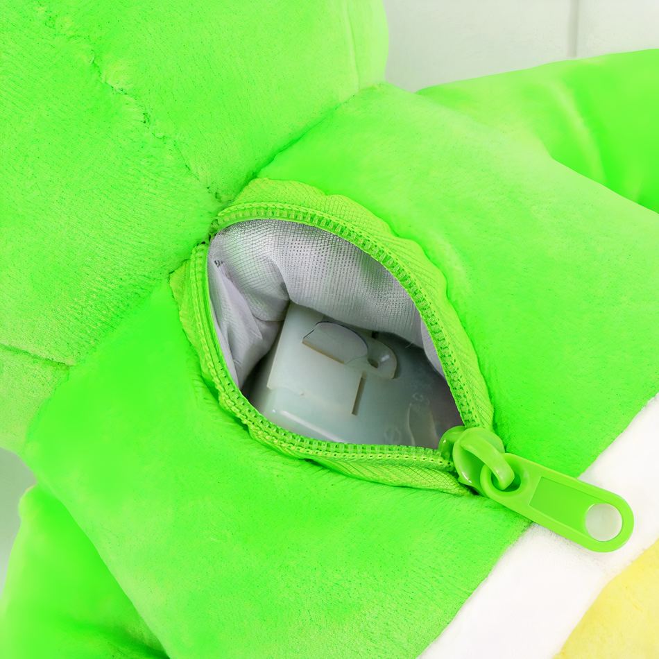 Peluche musicale verte douce pour chambre enfant La compagnie de la peluche