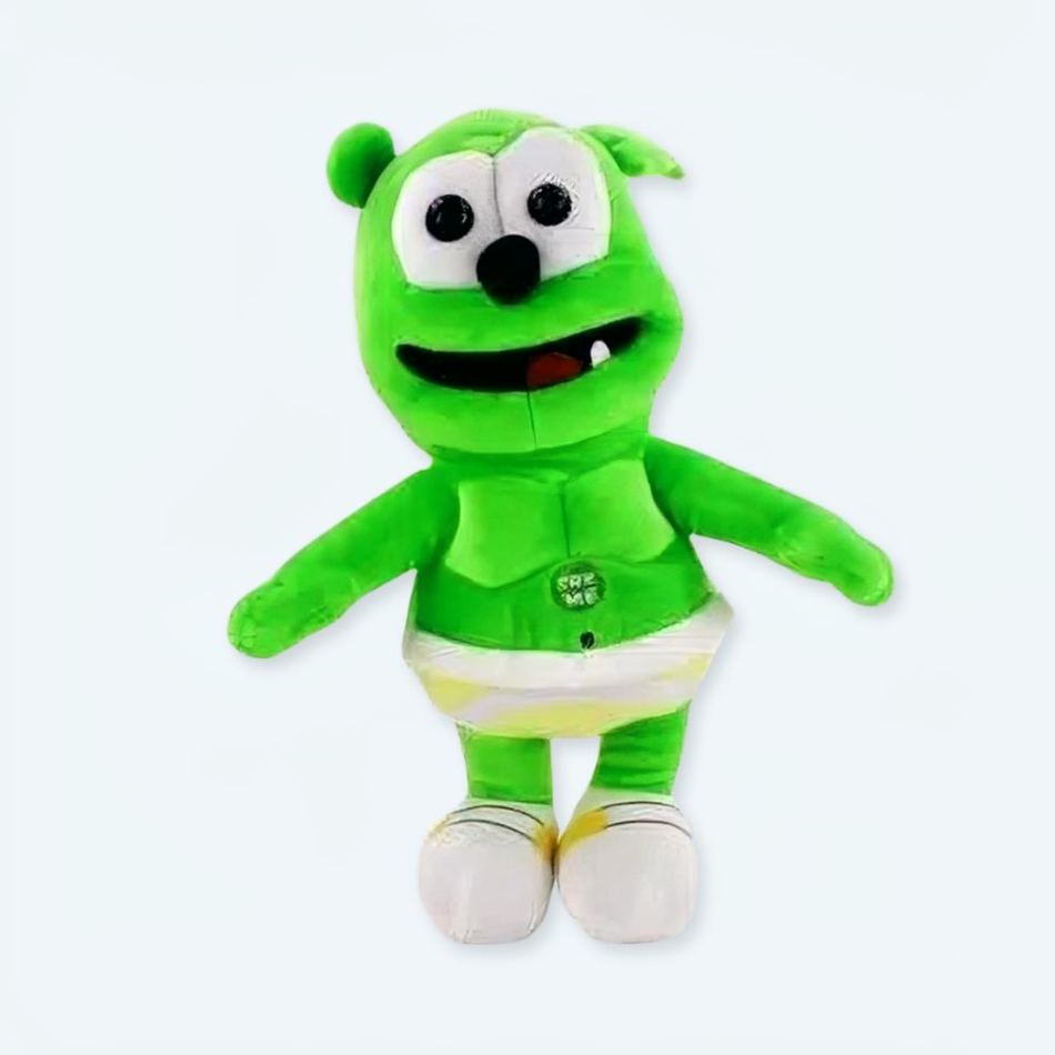 Peluche musicale verte douce pour chambre enfant La compagnie de la peluche