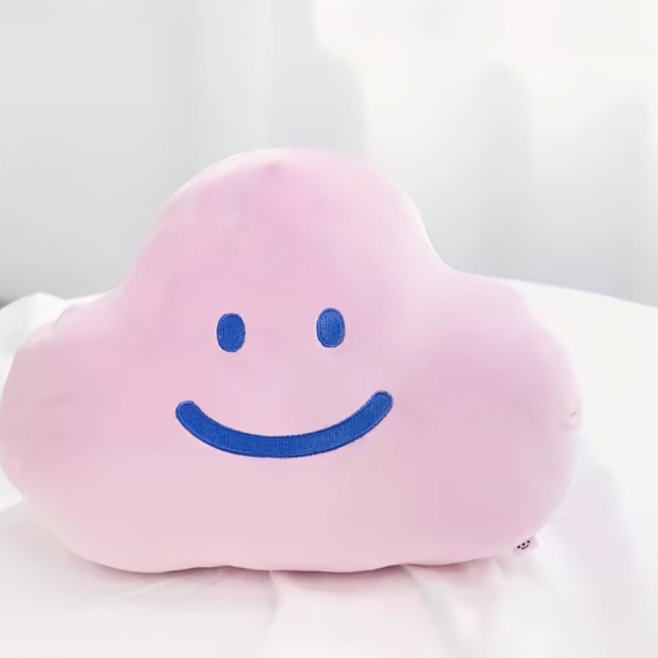 Peluche nuage ciel doux câlin pour chambre enfant rose La compagnie de la peluche