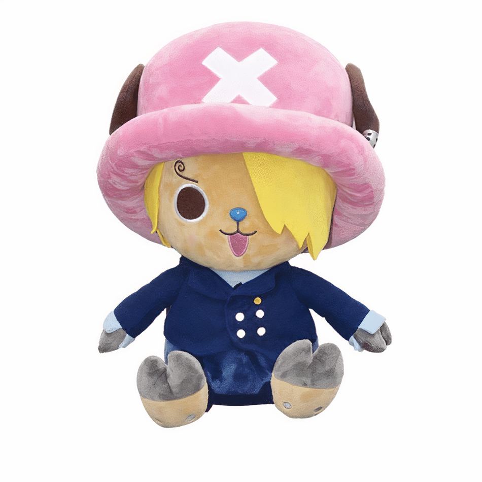 Peluche One Piece Chopper Sanji douce câline pirate 25cm La compagnie de la peluche